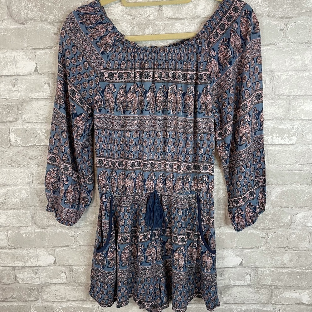 Band of Gypsies Floral Print Romper